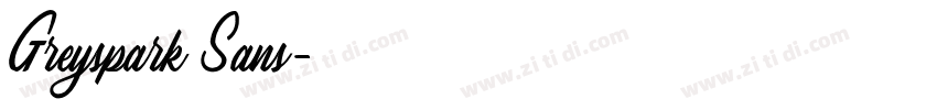 Greyspark Sans字体转换
